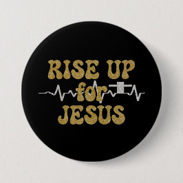 Sta op voor Jezus Quote Ronde Button 7,6 Cm