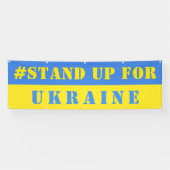 Sta op voor Oekraïne Banner Support Oekraïense vla (Horizontaal)