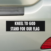 Sta op voor onze vlag bumpersticker (Op auto)
