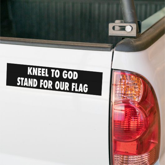 Sta op voor onze vlag bumpersticker (Op Truck)