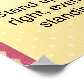 Sta op voor wat het juiste poster is (Hoek)