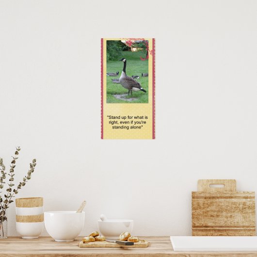 Sta op voor wat het juiste poster is (Keuken)