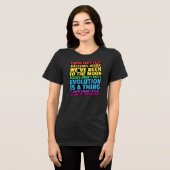 'Sta op voor wetenschap' Tri-Blend Shirt (Voorkant volledig)