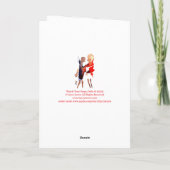 Sta rechtop en kijk naar je stap Happy Birthday Kaart (Achterkant)