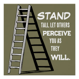 Sta Rechtop Stoïcijnse Quote Minimalistische Poste Perfect Poster