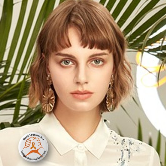 Sta samen voor Multiple Sclerose Awareness Ronde Button 5,7 Cm