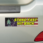 Sta snel, raak terug bumpersticker (Op auto)