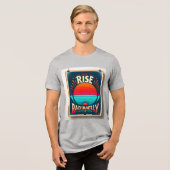 "Sta stralend op – ontwaak je innerlijke licht" Tri-Blend Shirt (Voorkant volledig)