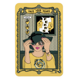 Sta tegen je angsten_C_4x6 koelkastmagneet Magneet