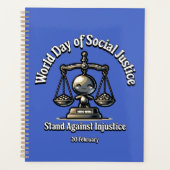 Sta tegen onrecht. Dag van de sociale rechtvaardig Planner (Voorkant)