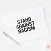 Sta tegen racisme ronde sticker (Envelop)