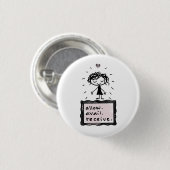 sta toe. resultaat. ontvang ronde button 3,2 cm (Voorkant /achterkant)