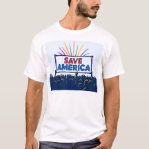 "STA VANDAAG OP" Save America T-shirt