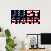 Sta voor de Amerikaanse vlag Poster (Thuiskantoor)