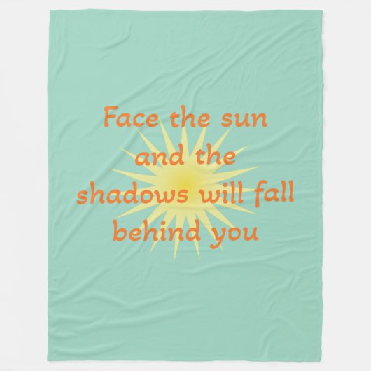 Sta voor de zon fleece deken (Voorkant)
