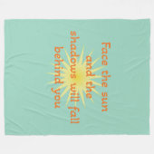 Sta voor de zon fleece deken (Voorkant (Horizontaal))
