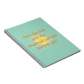 Sta voor de zon notitieboek (Rechterzijde)