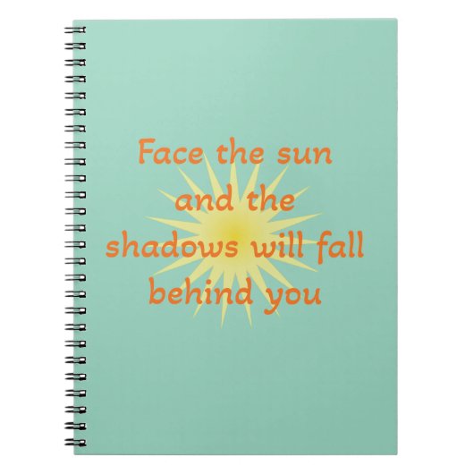 Sta voor de zon notitieboek (Voorkant)