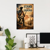 Sta Voor Je Rechten Poster (Thuiskantoor)