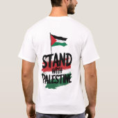 Sta voor vrede, Sta voor Palestina T-shirt (Achterkant)