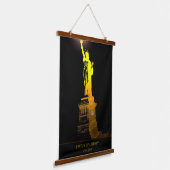 Sta voor vrijheid: Vrijheidsbeeld Hangend Wandkleed (Gebogen)