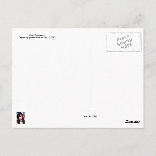 Staad Amsterdam Briefkaart (Achterkant)