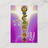 STAAF VAN ASCLEPIUS,7 CHAKRAS, YOGA INSTRUCTEUR Ro Visitekaartje (Achterkant)