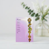 STAAF VAN ASCLEPIUS,7 CHAKRAS, YOGA INSTRUCTEUR ro Visitekaartje (Staand voorkant)