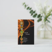 STAAF VAN ASCLEPIUS,7 CHAKRAS YOGA LOTUS POSE Sina Visitekaartje (Staand voorkant)