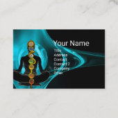 STAAF VAN ASCLEPIUS,7 CHAKRAS YOGA LOTUS POSE VISITEKAARTJE (Voorkant)
