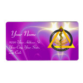 STAAF VAN ASCLEPIUS TANDARTS TANDHEELKUNDIG SYMBOO ETIKET (Voorkant)