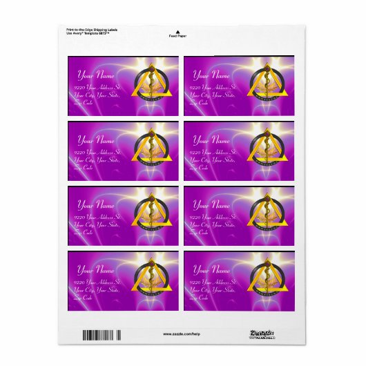 STAAF VAN ASCLEPIUS TANDARTS TANDHEELKUNDIG SYMBOO ETIKET (Full Sheet)