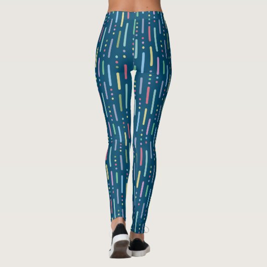Staafafbijtmiddelen en stippen leggings (Achterkant)