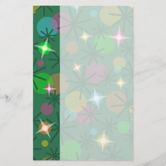 Staafband voor kerstverlichting briefpapier (Voorkant)