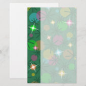 Staafband voor kerstverlichting briefpapier (Voorkant / Achterkant)