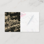 staafdiagram | Financiële verslagen Afsprakenkaartje (Achterkant)