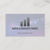 Staafdiagram | Gradiënt | Financiële markt Visitekaartje (Voorkant)