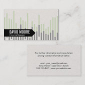 Staafdiagram (groen) | Pijl Visitekaartje (Voorkant / Achterkant)