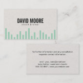 Staafdiagram (groen) visitekaartje (Voorkant / Achterkant)