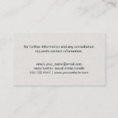 Staafdiagram (groen) visitekaartje (Achterkant)