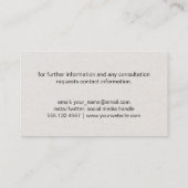 Staafdiagram (groenen) visitekaartje (Achterkant)