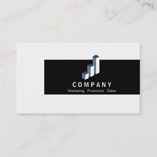 staafgrafiek visitekaartje (Voorkant)