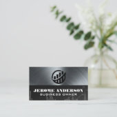 Staafgroei Grafiek Logo | Financiën | Metalen Visitekaartje (Staand voorkant)