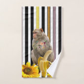 Staafjes handdoekjes Stripes aap Bad Handdoek (Handdoek)