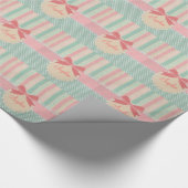 Staafjes met elegant girale trendy vintage cadeaupapier (Hoek)