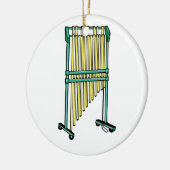 Staafjes, orkestkanen, met slagbedekking 1 keramisch ornament (Links)