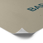 Staafkoppige ganzenmigratiekaart – minimalistisch poster (Hoek)