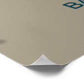 Staafkoppige ganzenmigratiekaart – minimalistisch poster (Hoek)