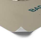 Staafkoppige ganzenmigratiekaart – minimalistisch poster (Hoek)