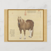 Staafpaard genaamd SnowFlake Eagle Chinese Fine Ar Briefkaart (Voorkant)